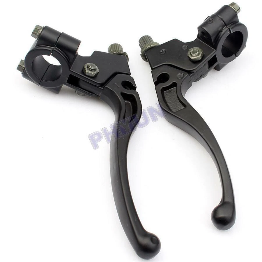 For Honda CR CRF XL XR80 100 125 250 Left & Right Brake Lever Perch Clutch Black Foto 2 de 4