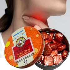 8 x NIN JIOM Herbal Candy Original Assorted Flavor for Cough & Sore Throat - 60g