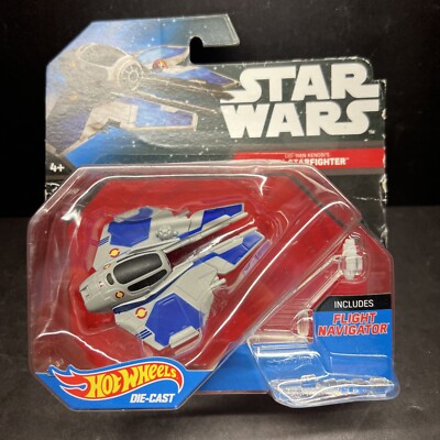 Star Wars Hot Wheels Obi-Wan Kenobi's Jedi Starfighter Starship Vehicle Toy  set