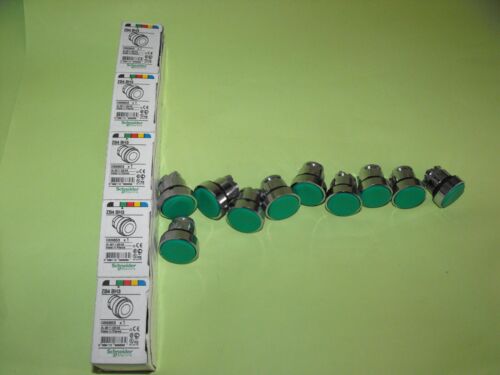 Schneider Electric.TELEMECANIQUE.ZB4BH3.(LOTTO 10 PZ).Pulsante verde.088853.NUOVO - Foto 10 di 11