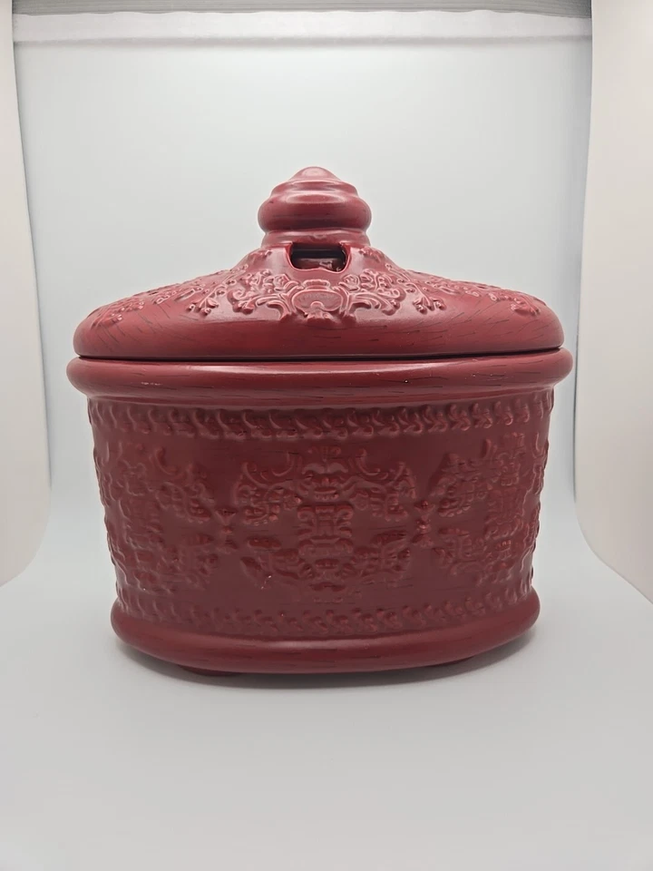 Difusor de fragancia de hoja verde con estuche rojo chino vintage diseño de China decoración de aroma Foto 2 de 4