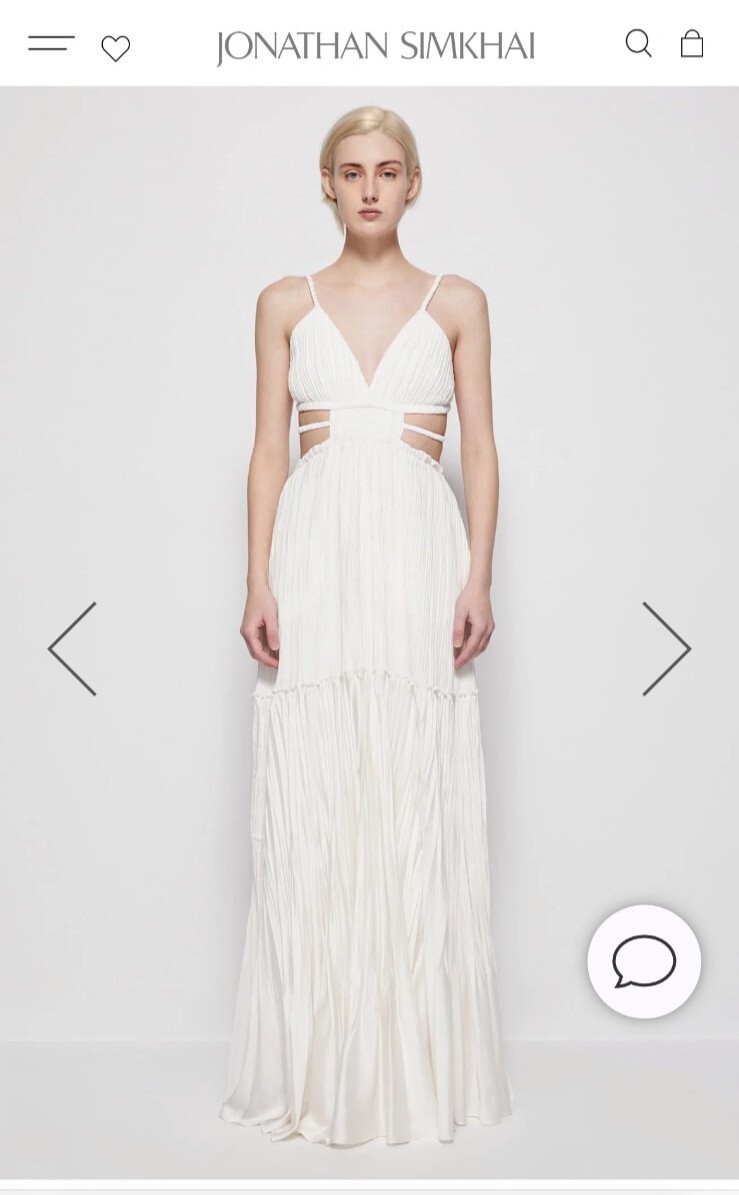 jonathan simkhai white dress - Lace Cap Sleeve Midi fitting and contoured silhouettes that fill his collections Jonathan Simkhai Dress - White