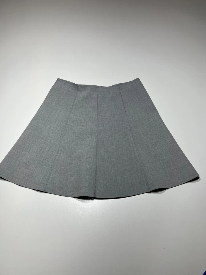 Cynthia Steffe Skirt Womens Size 6 Gray A-Line Swing Short Zip Closure - Image 2 of 4
