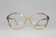 Vintage Viennaline Eyeglasses 1560-32 TRANSLUCENT AMBER Eyewear Frame Austria
