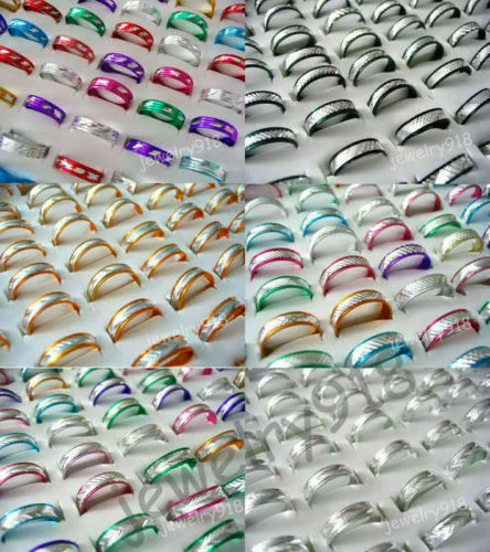 Modeschmuck-Ringe aus Edelstein Kristall