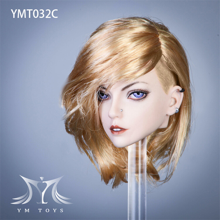 YMTOYS 1/6 YMT032 Ethel Punk Girl Head Carved Fit 12