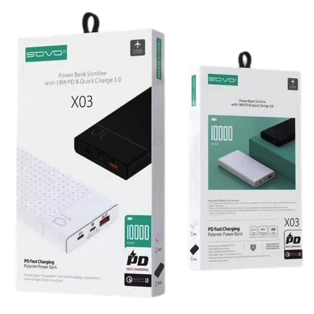 Power Bank 10000mAh 18W Charging Portable External Battery Backup For Cell Phone Power Bank 10000mAh 18W Charging Portable External Battery Backup For Cell Phone