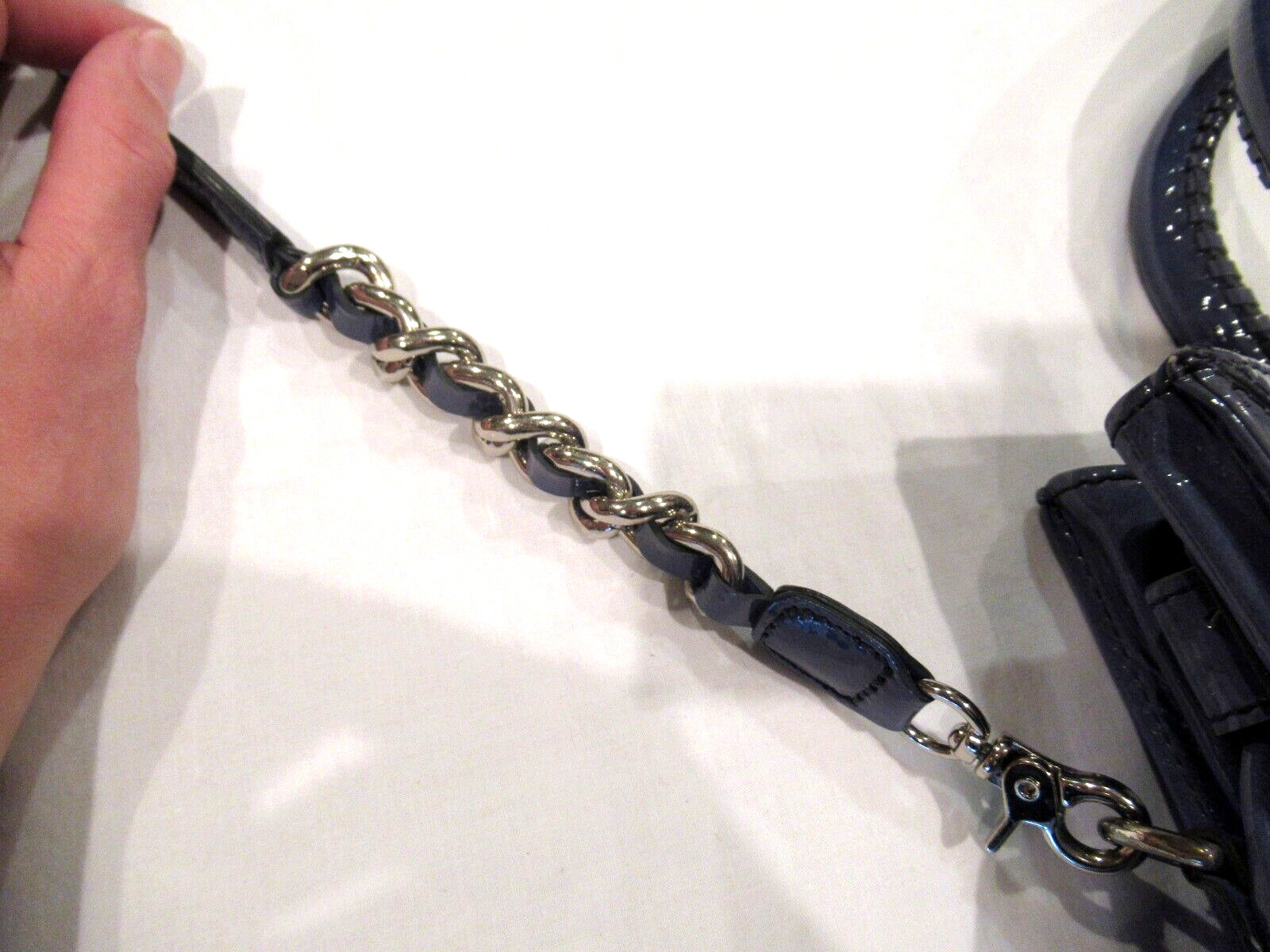 Brighton blue and silver purse, python pattern - image 4