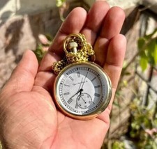 Watch elgin vintage pocket Collectible Antique Brass Pocket Watch