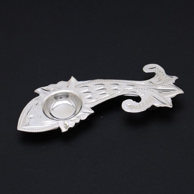 Kapur Aarti Diya Lamp Pure 925 Silver Hindu Religion For Worship Pure Silver
