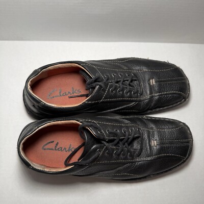 Clarks- Mens Black Lace Up Oxford 75052 Size 9 Preowned | eBay display picture 1