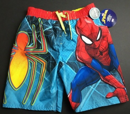 Boys Swim Trunks 7 Years MARVEL SPIDERMAN UV Protection UPF 50+ Lined Shorts