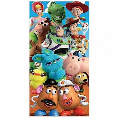 Pixar Disney Toy Story 4 Gang Beach Bath Towel 28x58 Woody Buzz
