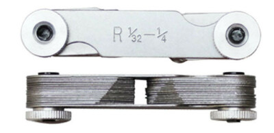 30-Piece Radius Gauge Set - From 1/32" To 1/4" In 1/64" Increments