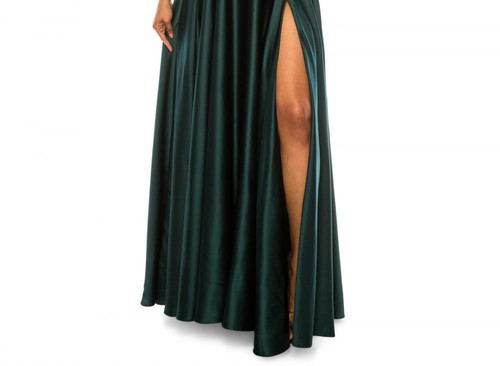Bee Darlin Women's Long Ball Gown Dress Side Slit Solid Sleeveless A2504 - Picture 4 of 20