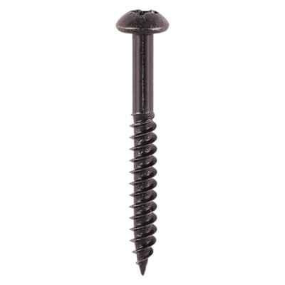 SCHWARZ 8G x 1,1/4'' HOLZSCHRAUBEN BLACKJAX POZI RUNDKUPPEL PAN HEAD POZIDRIVE 1,25''