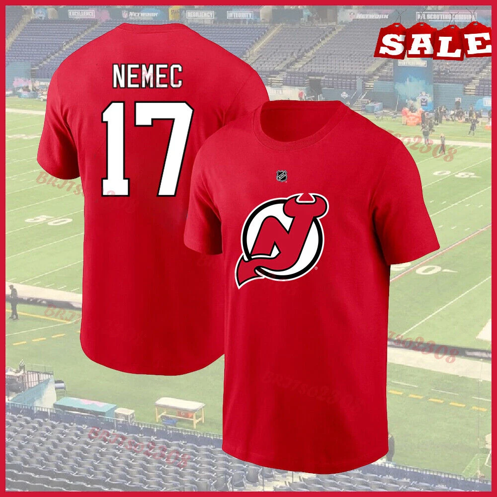 NEW Welcome Simon Nemec 17 New Jersey Devils Team 2023 Name Number T Shirt