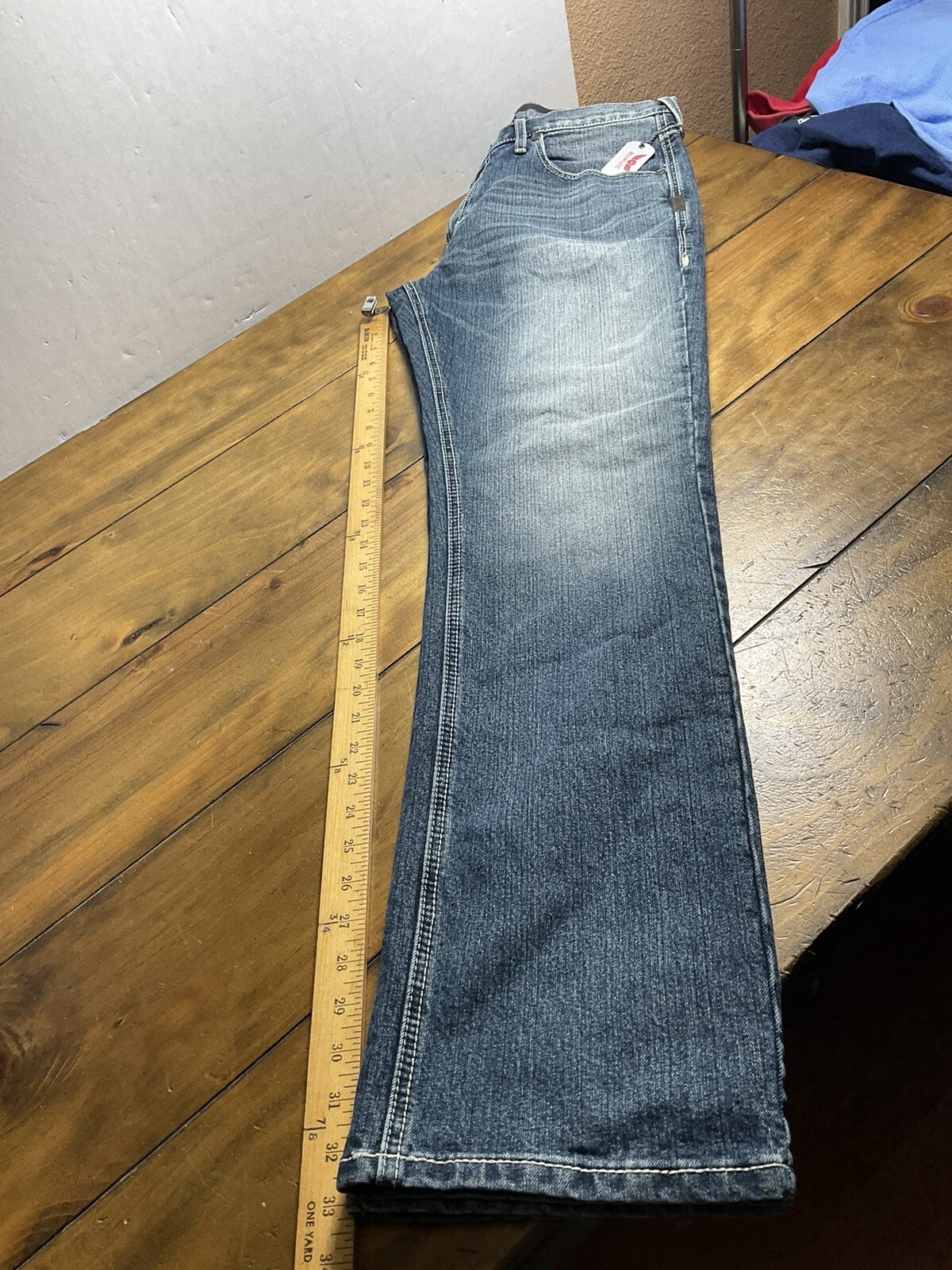 Ariat Relentless Low Rise Original Fit Straight Leg Mens Denim Jeans Size 33x34