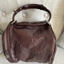 Alexander Wang Women's Burgundy Oxblood Patent Rocco One Handle Bag Pre-owned