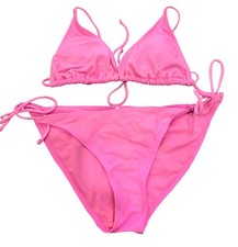  NO BOUNDARIES Hot Pink Bikini/Swimsuit/Full Cut Bottom Summer/Pool/Beach M