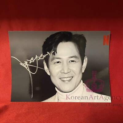 Squid Game Lee Jung Jae 7 inches Autograph