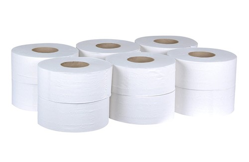 Tork Universal TJ0922A Jumbo Bath Tissue Roll, 2-Ply, 8.8" Dia, 3.55" Width x - Picture 3 of 3