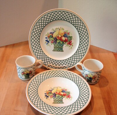 VILLEROY BOCH BASKET 4pc DINNER SET