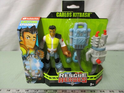  Rescue Heroes *CARLOS KITBASH* Figure & Accessory 2018 Fisher Price Mechanic