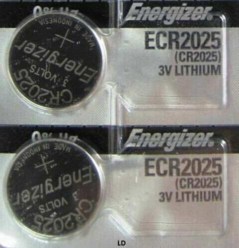2 Pieces Fresh Energizer ECR 2025 CR 2025 Lithium 3V Battery CR2025 Expire 2031 - Picture 8 of 13