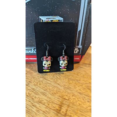 Funko Disney Bitty POP! Minnie Mouse Figure #1188 earrings