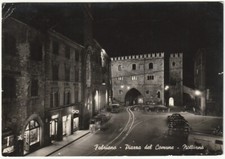 FABRIANO - ANCONA - PIAZZA DL COMUNE - NIGHT - TRAVEL 1956 -95758-