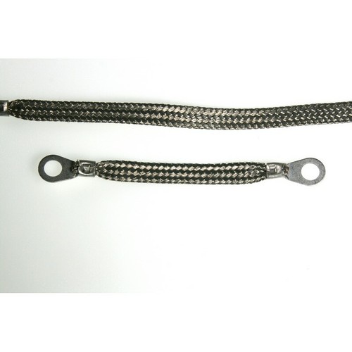 Braided Earth Strap 90A Grounding Flexible Wire 350mm M6-M12 NI 00124906 - Picture 5 of 6