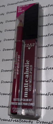 Hard Candy Matte-Aholic Velvet Mousse Lipcolor & Lip Liner Kit 1529 ~BERRY CHIC~