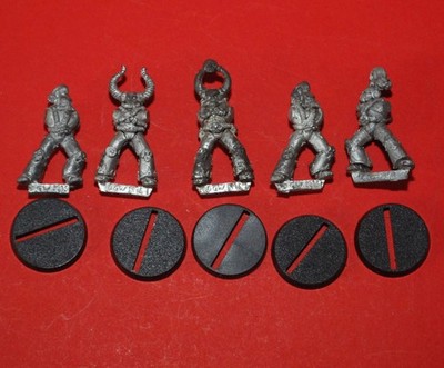 Warhammer 40k - Chaos - 5x Classic Metal Marines Squad (2nd Ed) #A
