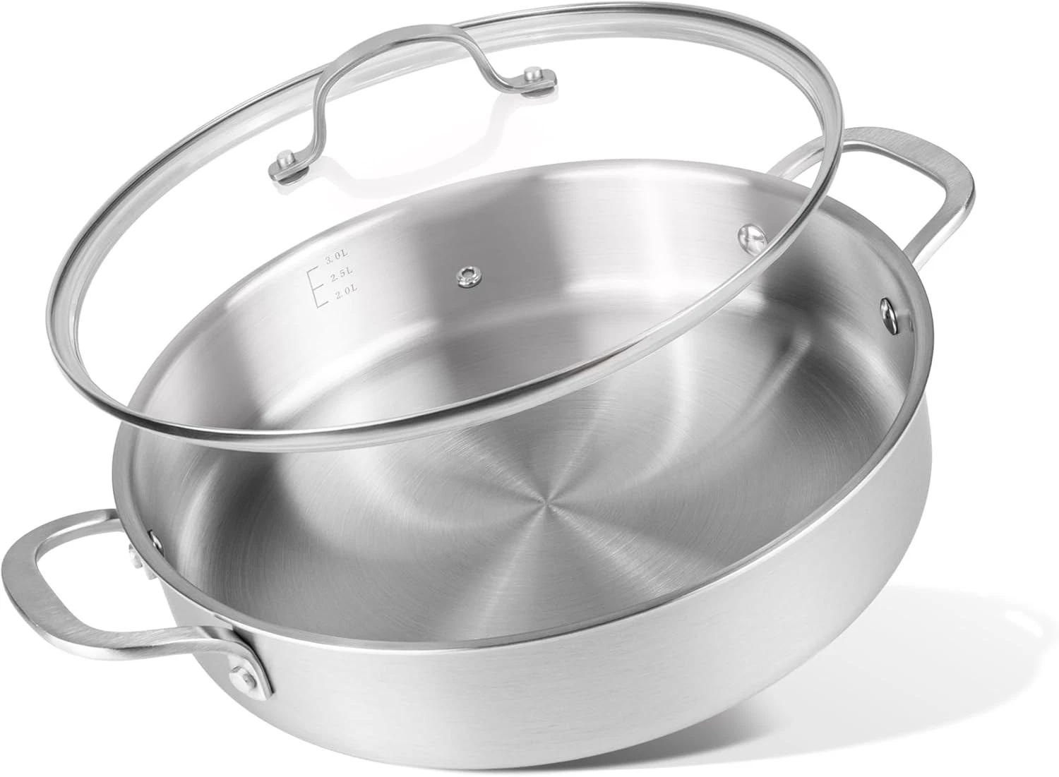 Stainless Steel Cookware Set 5 Piece Pots and Pans Induction Non Stick