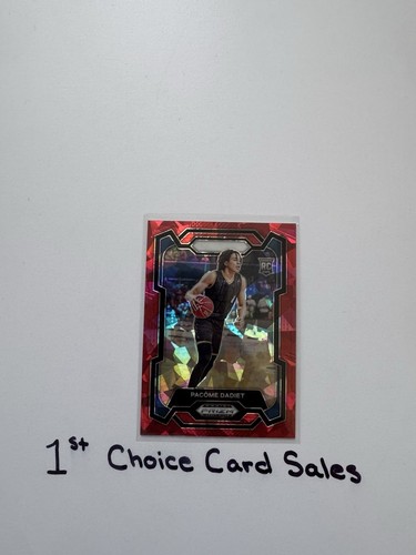 2024 Panini Prizm Draft Picks - Red Ice Prizm #81 Pacome Dadiet (RC)