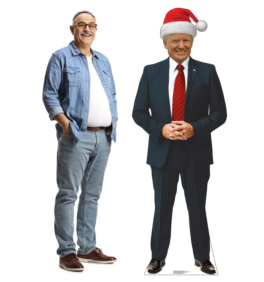 Outdoor President Donald Trump Stand Up Christmas Decoration Lifesize Cardboard — 第 3/4 张图片
