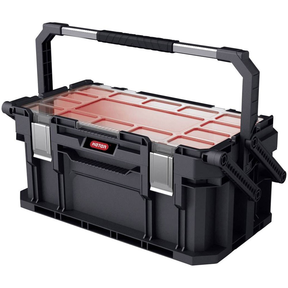 Keter Connect Toolbox Black, Empty, Durable, 1 piece