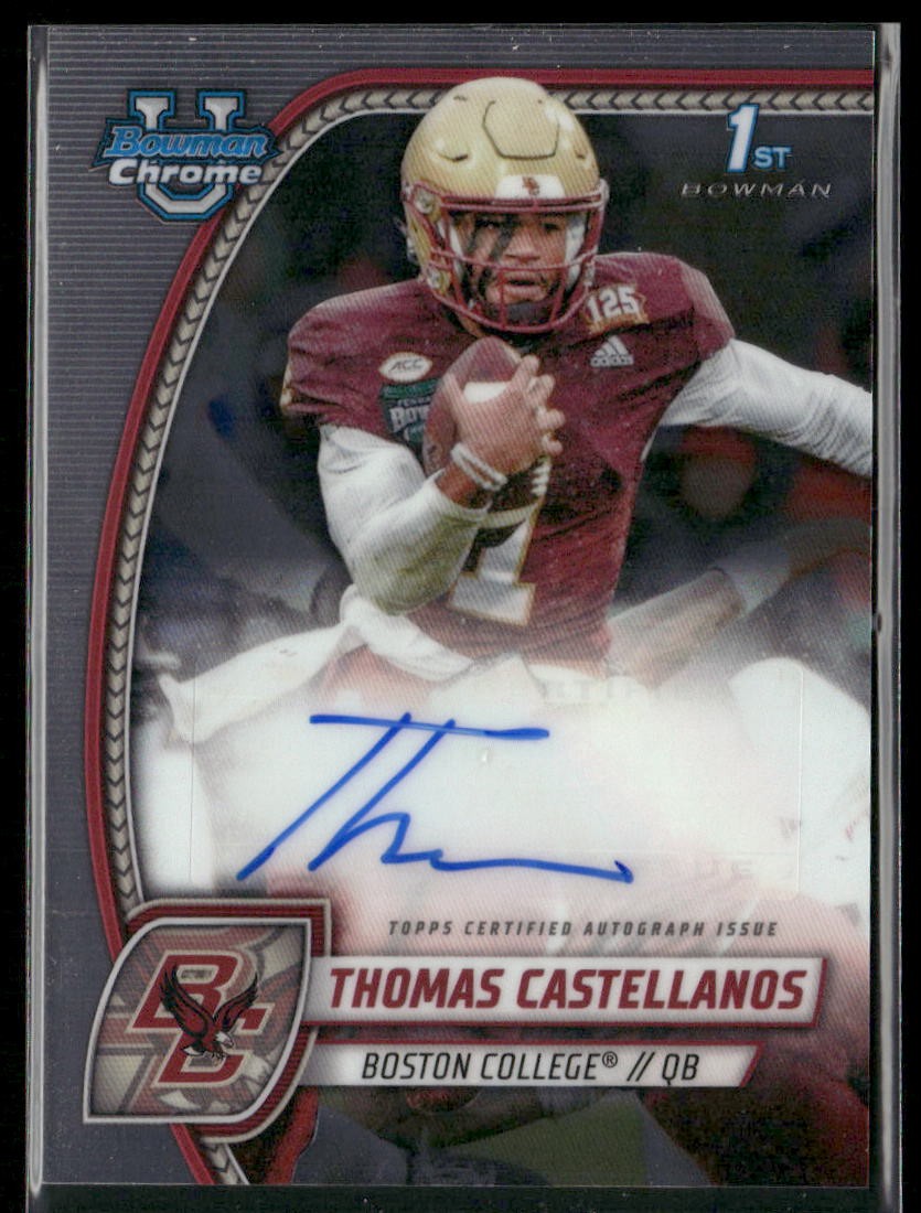 2024 Bowman University Chrome #PA-TCA Thomas Castellanos Prospect Autographs