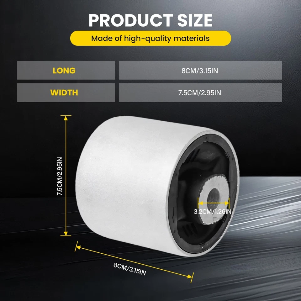 2PC FOR AUDI A4 A5 Q5 FRONT LOWER REAR SUSPENSION WISHBONE CONTROL ARM BUSH 75mm - Image 4 of 4