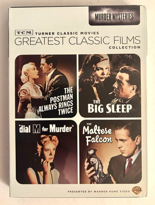 TCM Greatest Classic Films Murder Mysteries DVD Maltese Falcon Big Sleep Dial M