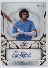 2024 Leaf Trinity Clear Bronze /99 Christian Moore #CA-CM2 Auto 9cf