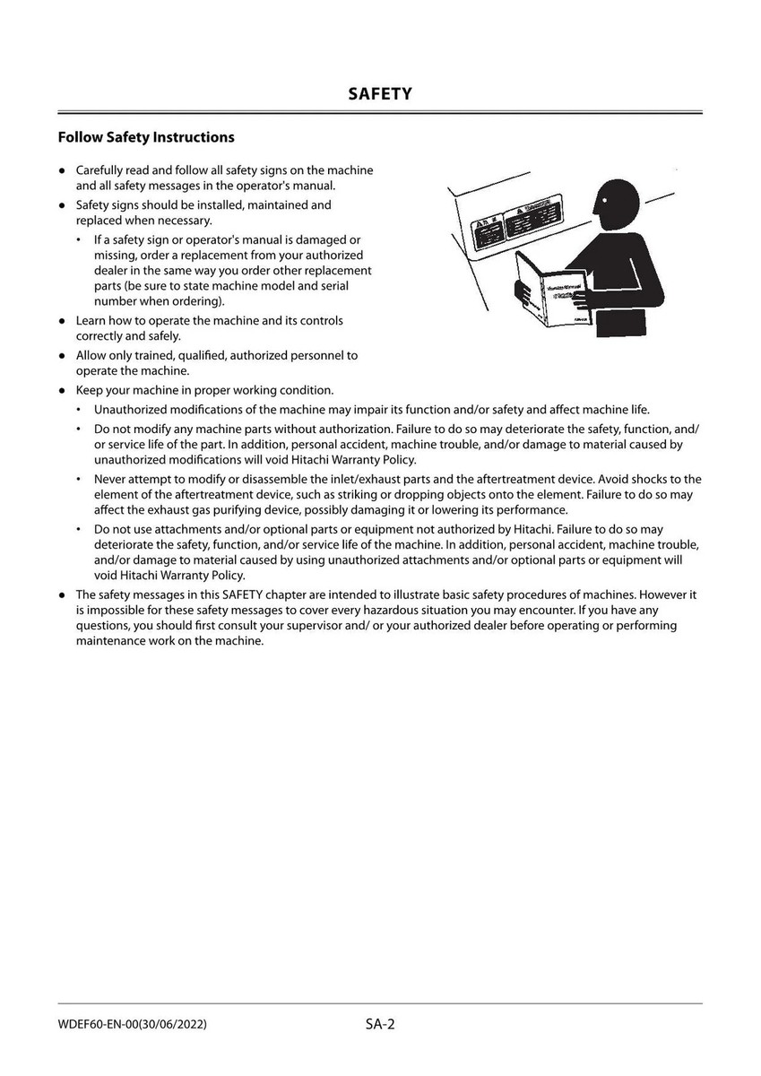 HITACHI ZAXIS ZX85USB-5N Excavator Workshop Service Manual