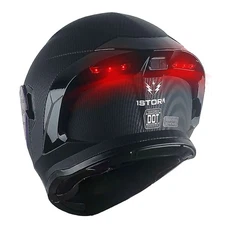 1Storm Motorcycle Modular Full Face Helmet with Rechargeable LED Tail Light  X90