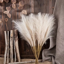 Pampas Grass Decor 10pcs Faux Tall Vase Fillers