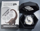 2022 $2 SAMOA PROOF Dinosaurs of Asia MAMENCHISAURUS 1 oz .999 SILVER RD A7498