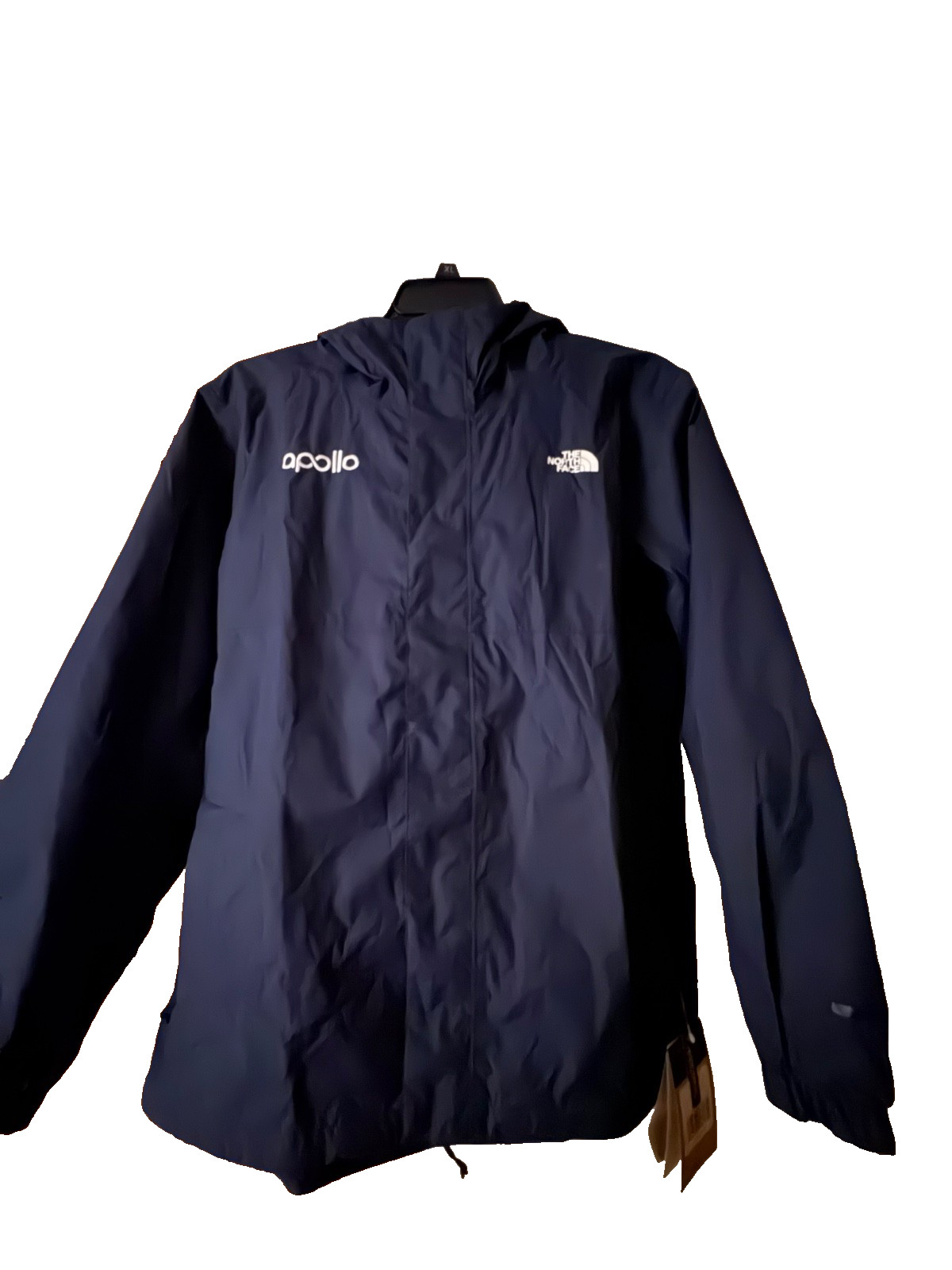NWT THE NORTH FACE Jacket Mens L Embroidered Apollo Company Logo Blue