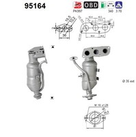 AS 95164 Katalysator FüR Yaris 1.0 08.05-06.20 Toyota