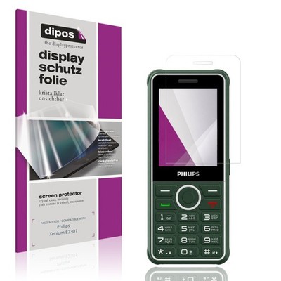 4x Schutzfolie klar für Philips Xenium E2301 Displayschutzfolie Folie Display