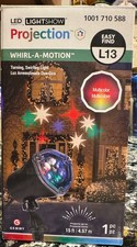 Gemmy Projection LED Lightshow Christmas Outdoor Light Whirl-A-Motion Yard Decor